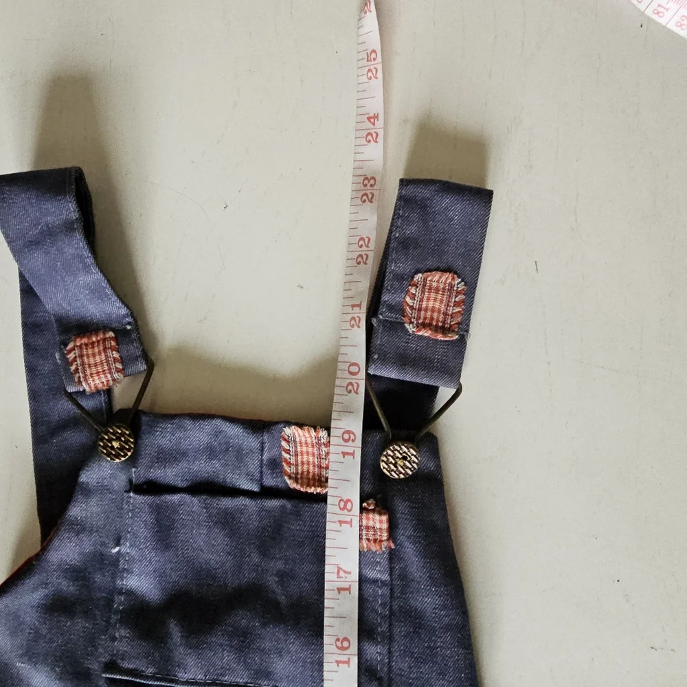 Vintage 1970s Baby Overalls with Patches - Picture 7 of 10